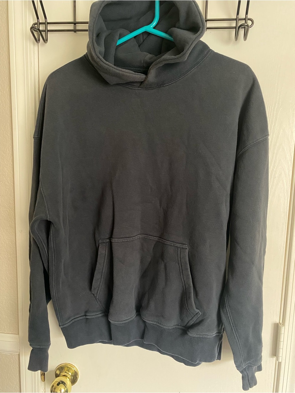 Abercrombie & Fitch Soft A&F Essentials Faded Black Popover Hoodie Size S